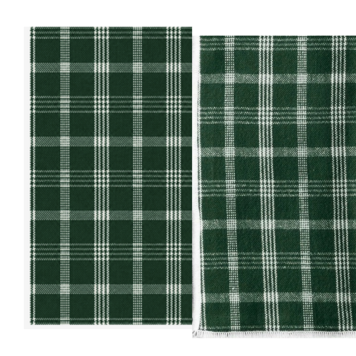 Green Plaid Paper Guest Napkins