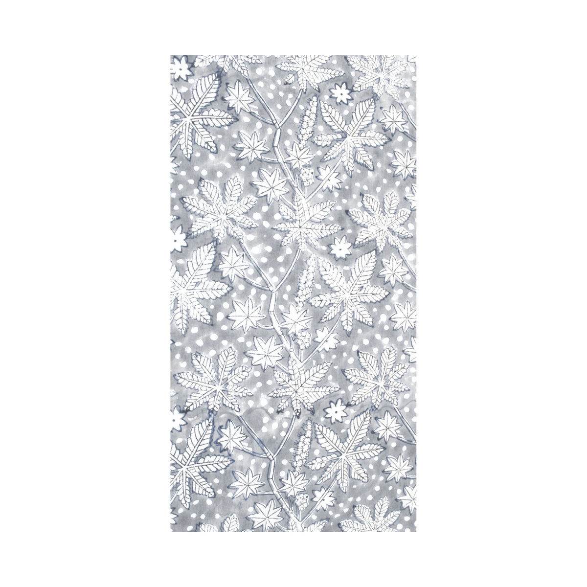 Grey Block Print Guest Napkins