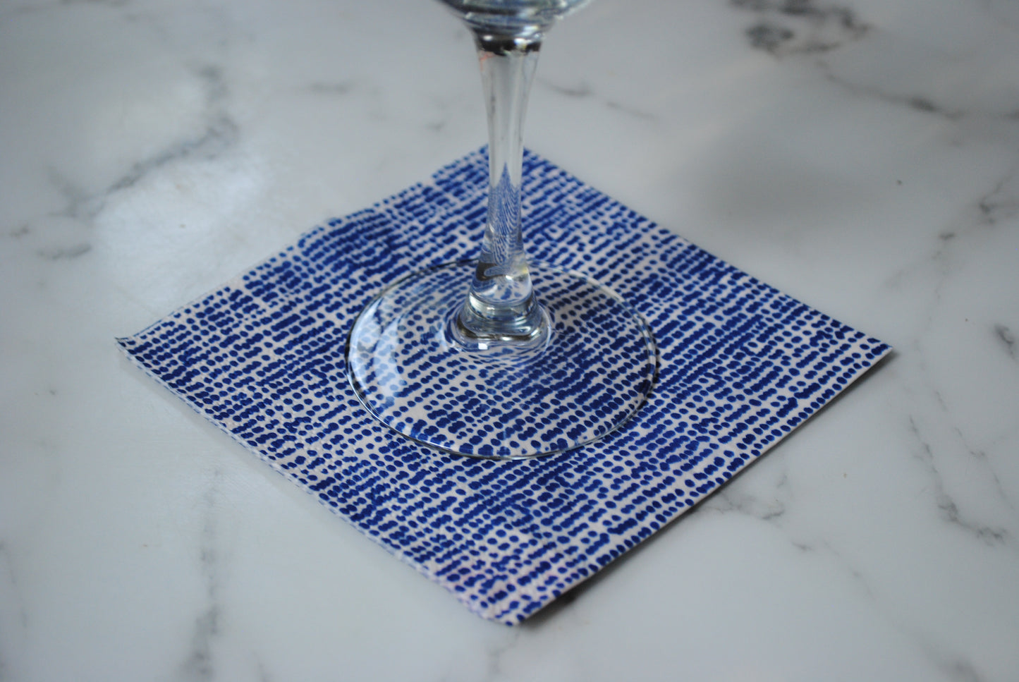 Blue Dots Cocktail Napkins