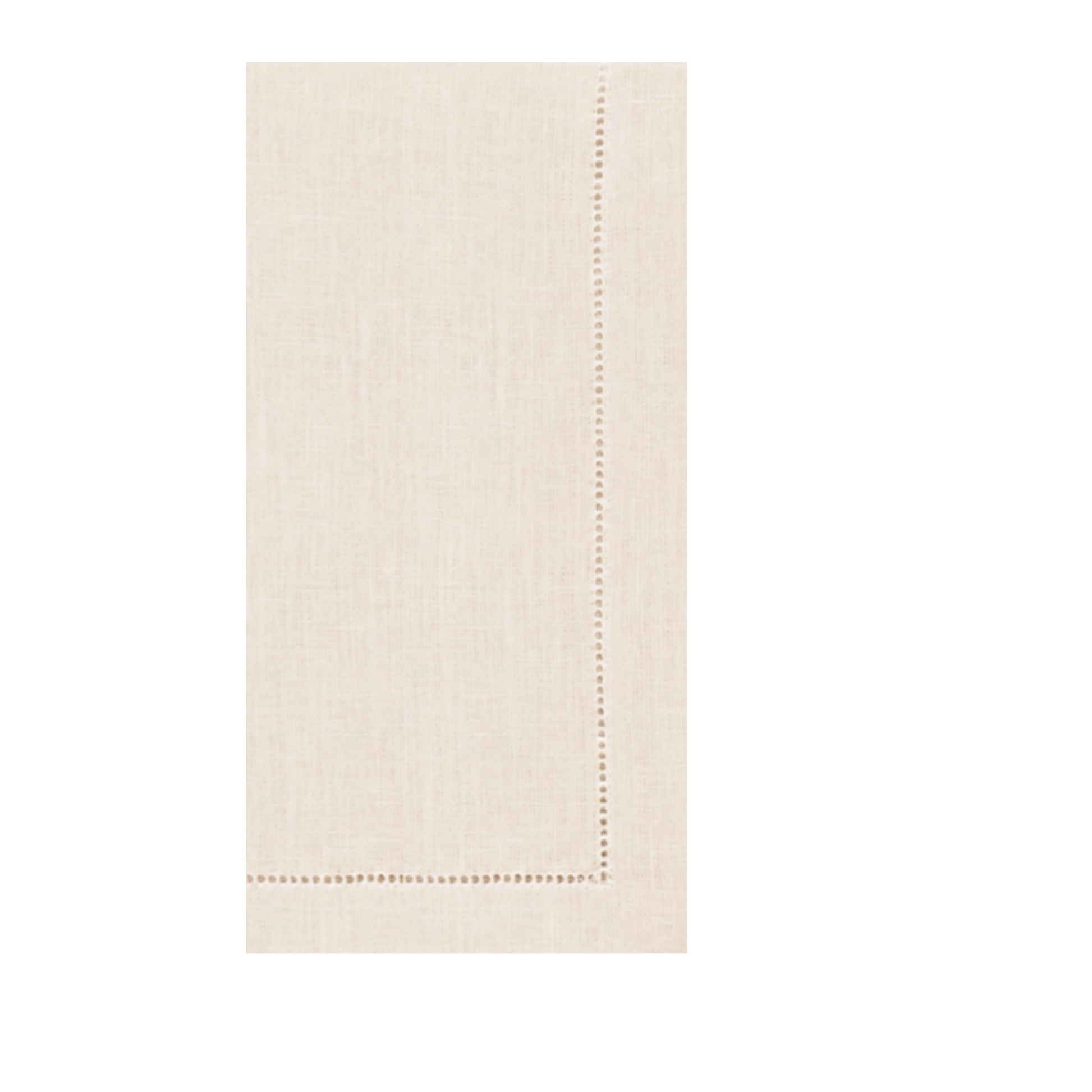 Ivory Hemstitched Disposable Linen Napkins