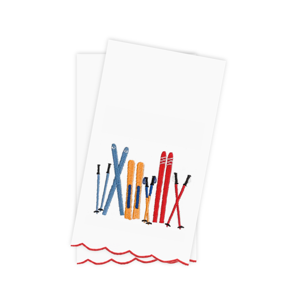 Vintage Skis Paper Guest Napkins