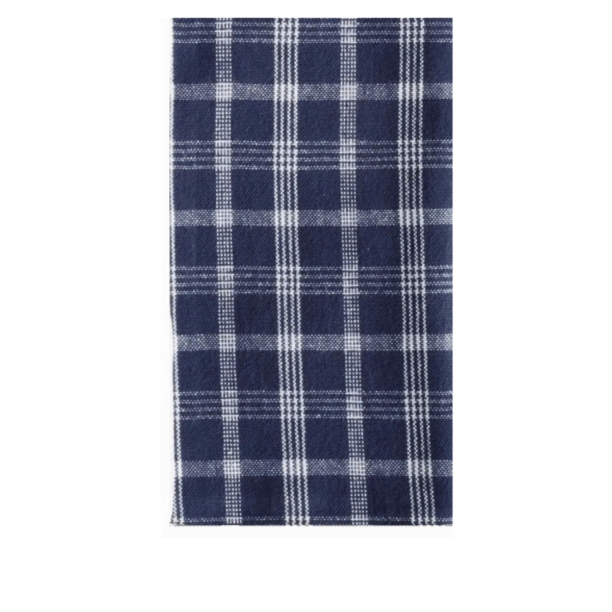 Navy Blue Plaid Paper Guest Napkins