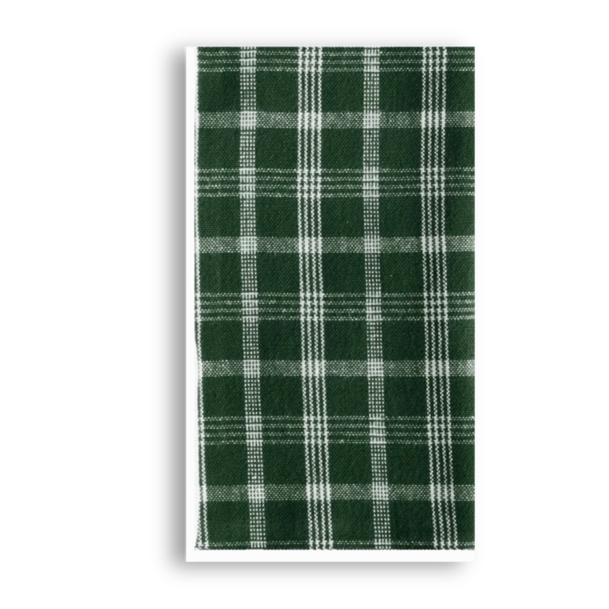 Green Plaid Paper Guest Napkins