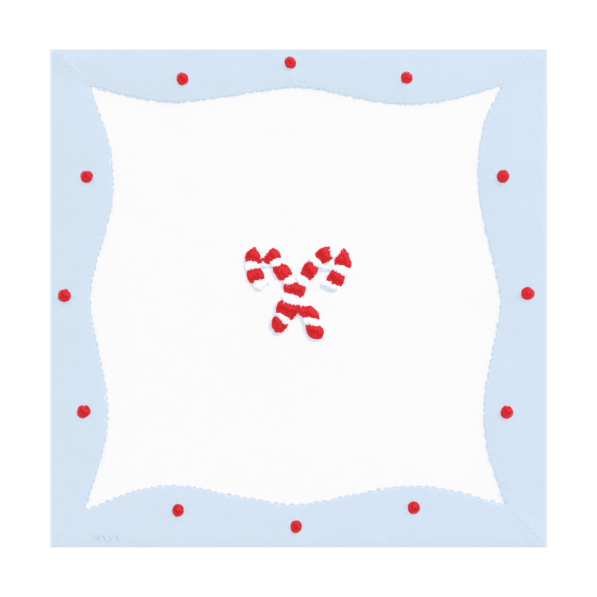 Christmas Candy Cane Paper Cocktail Napkins