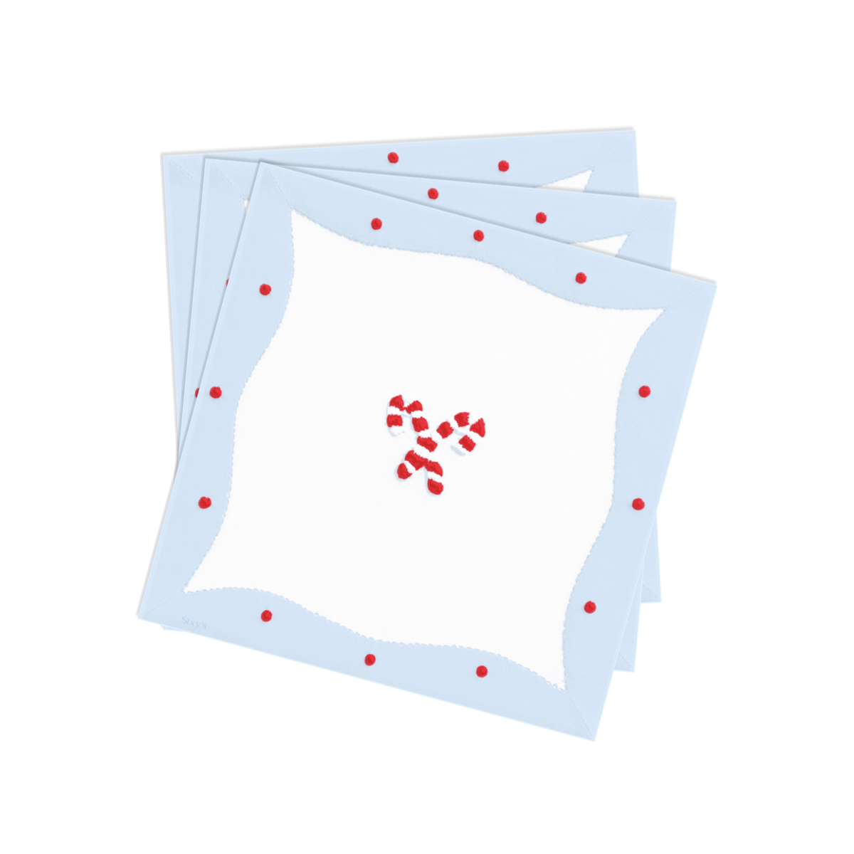 Christmas Candy Cane Paper Cocktail Napkins