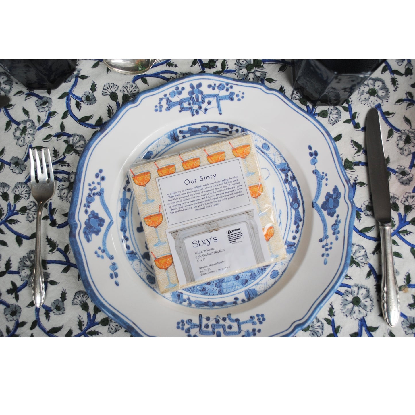 Aperol Spritz Cocktail Napkins