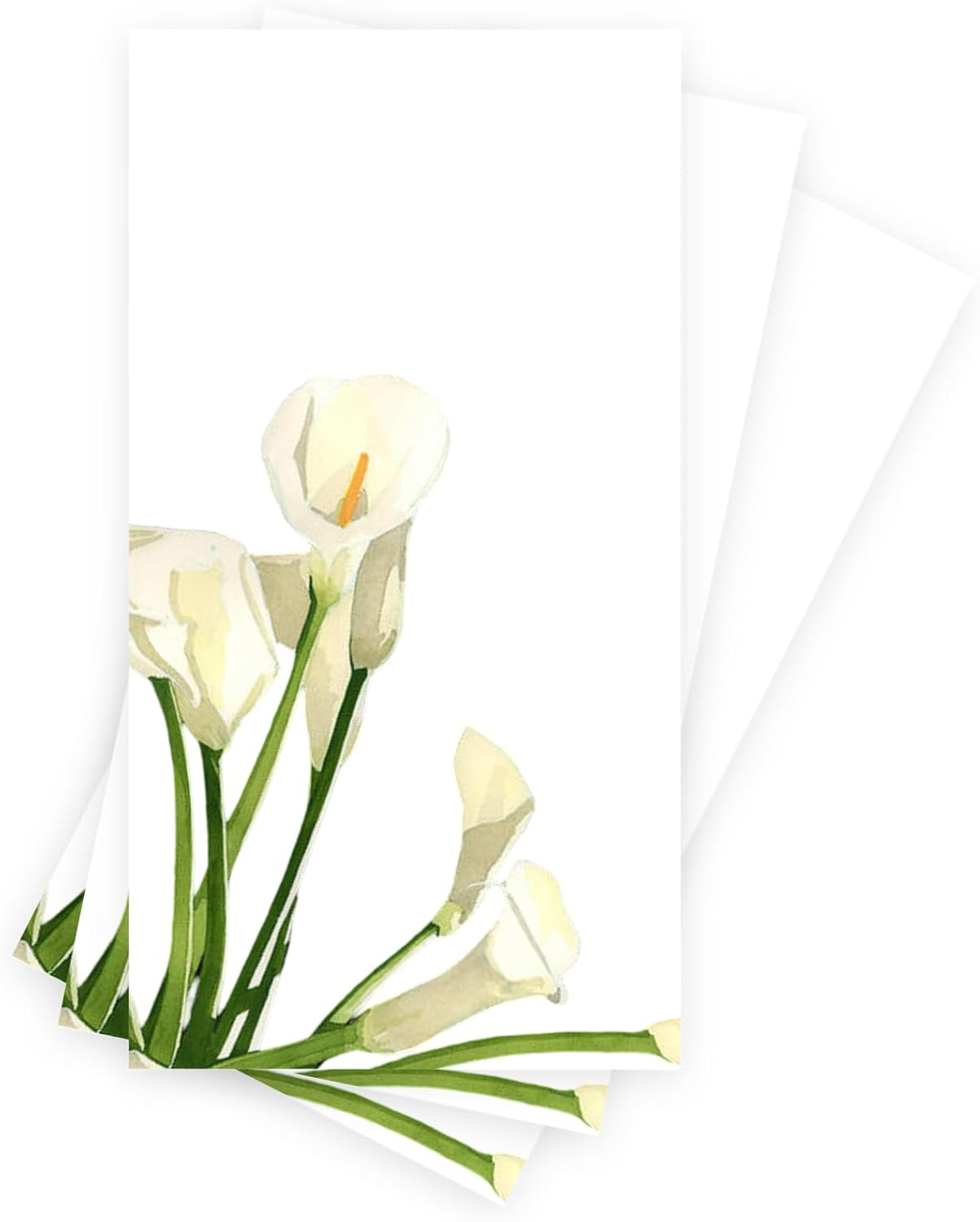 White Calla Lily Paper Guest Napkins