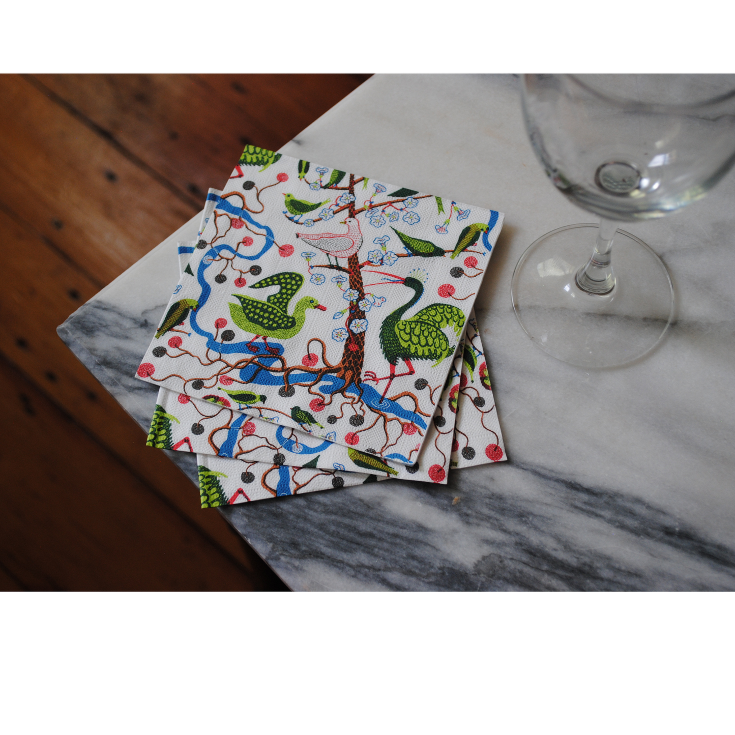 Swedish Birds Cocktail Napkins