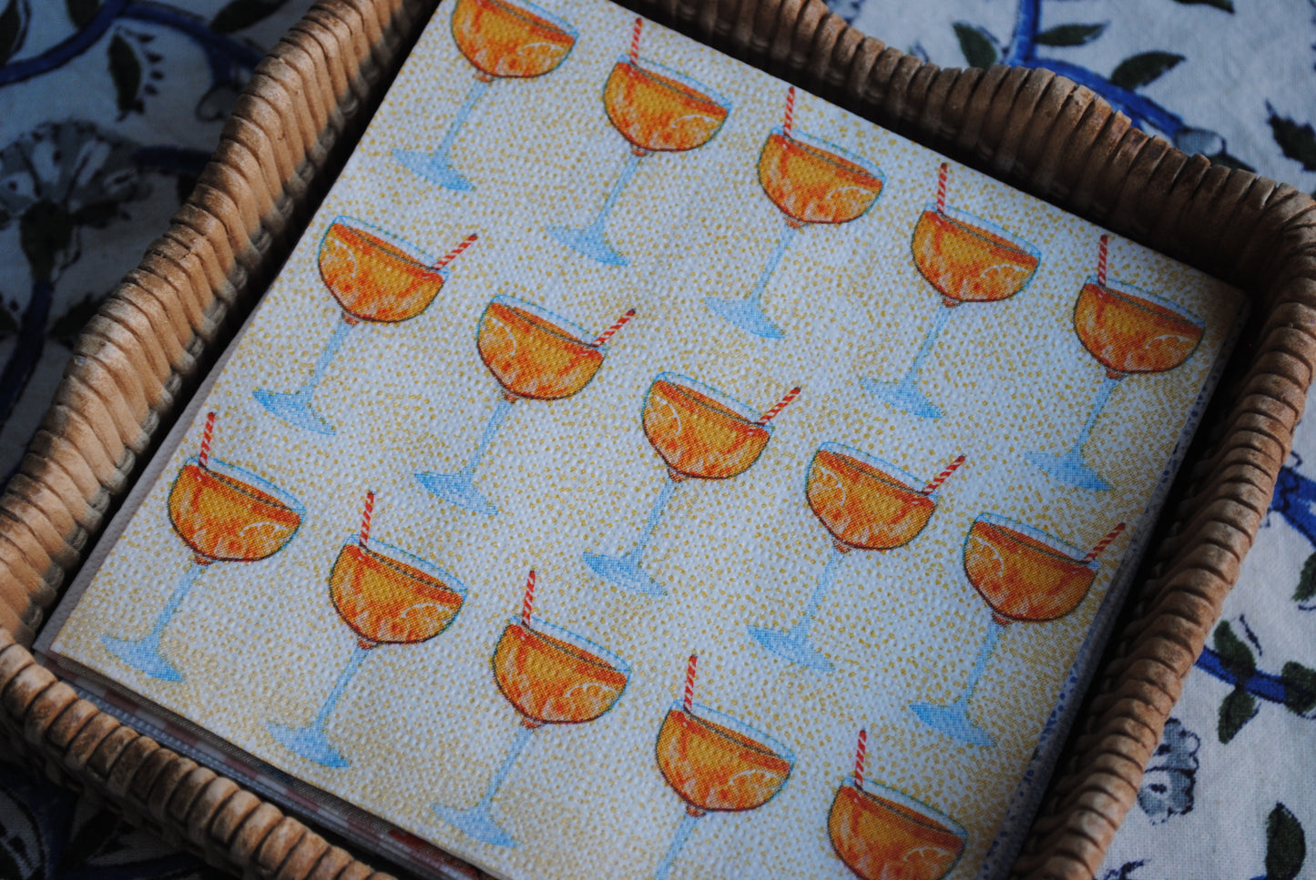 Aperol Spritz Cocktail Napkins