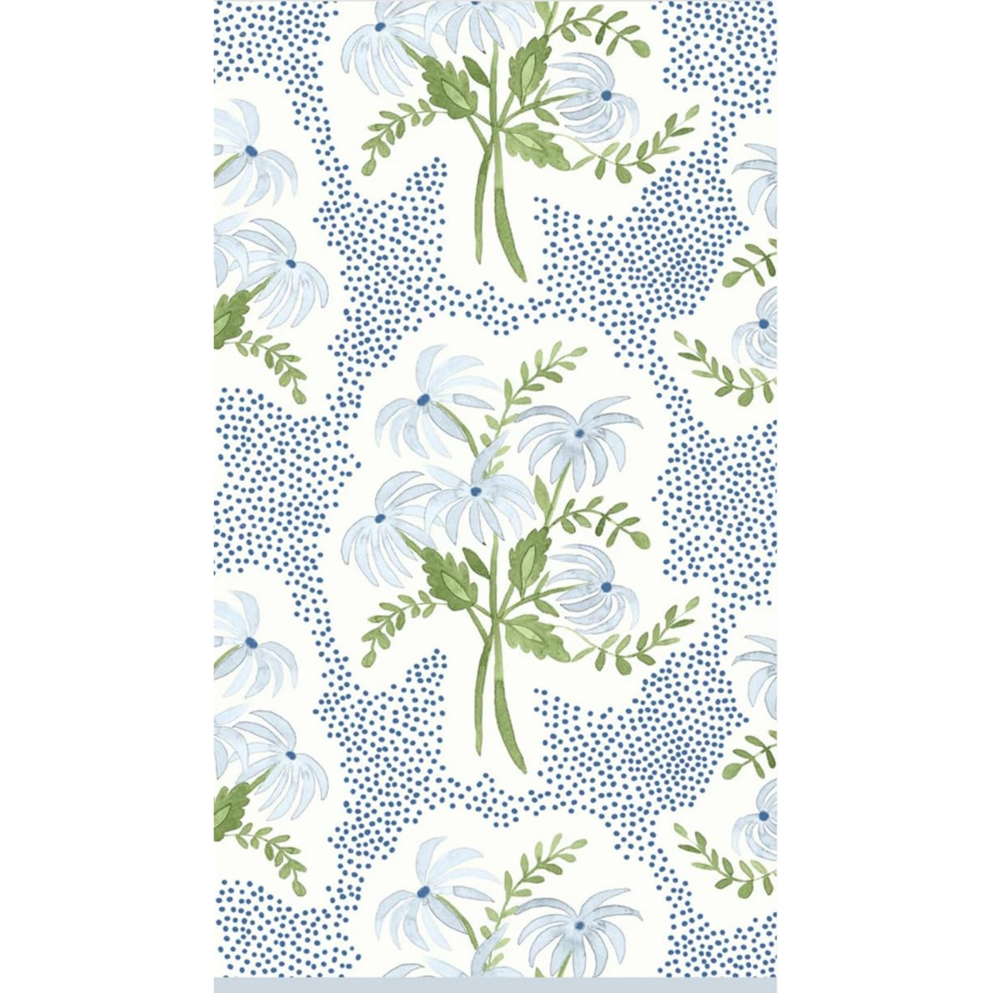 Blue Floral Daisy - Cloth Feel Disposable Napkins