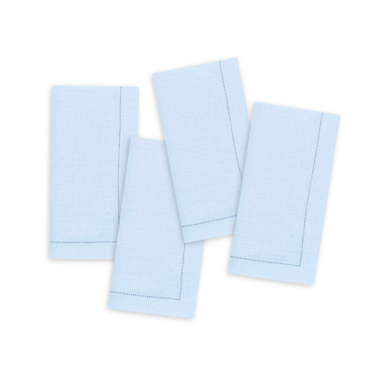 (Case of 5) Light Blue Cloth-Feel Paper Guest Napkins - Great for Baby Shower Napkins