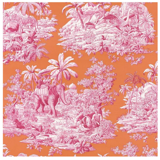 Blood Orange Toile Cocktail Napkins