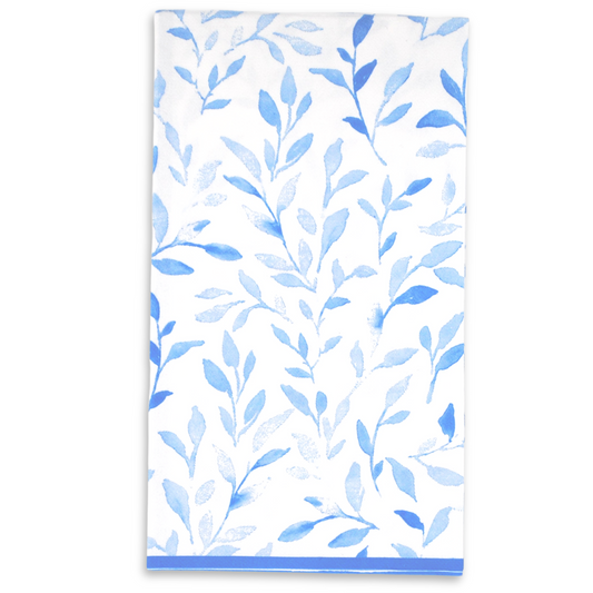 Blue Leaves Guest Napkins
