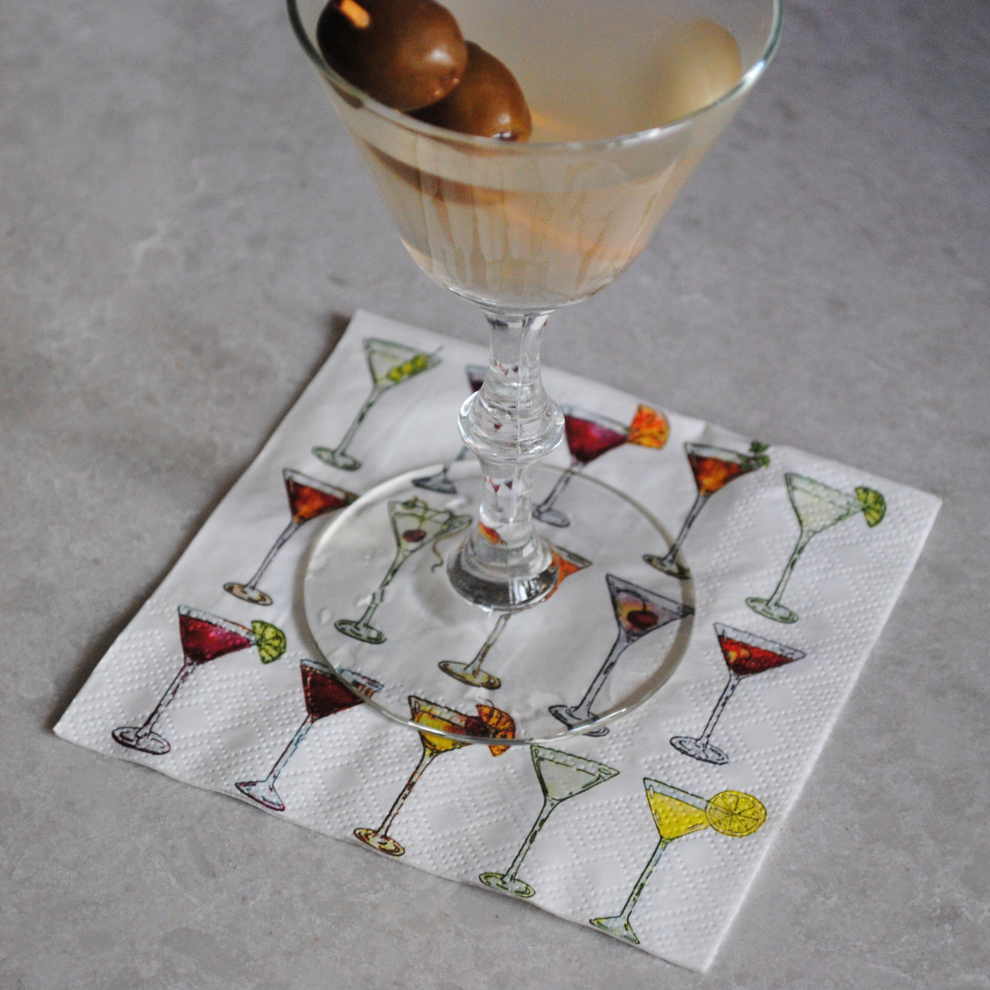 Martini Cocktail Napkins