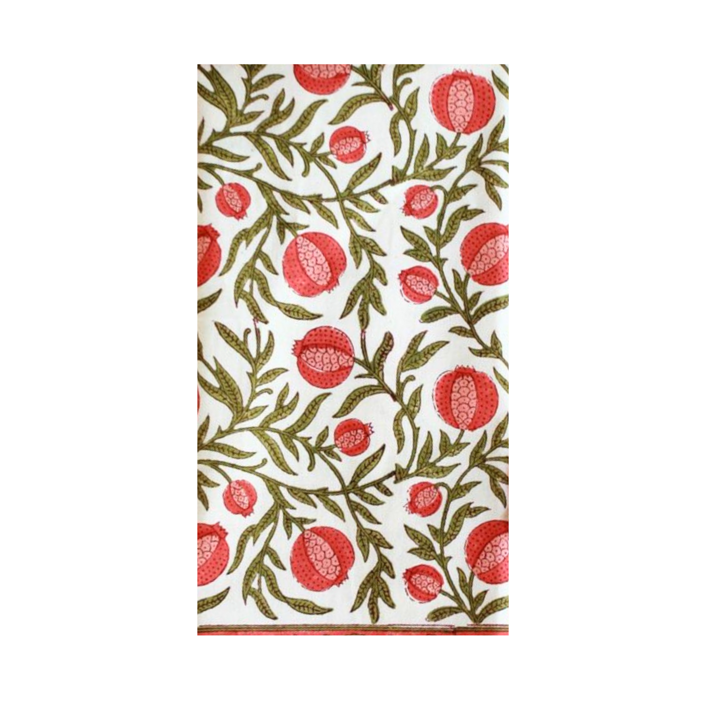 Pomegranate Block Print - Cloth Feel Disposable Napkins