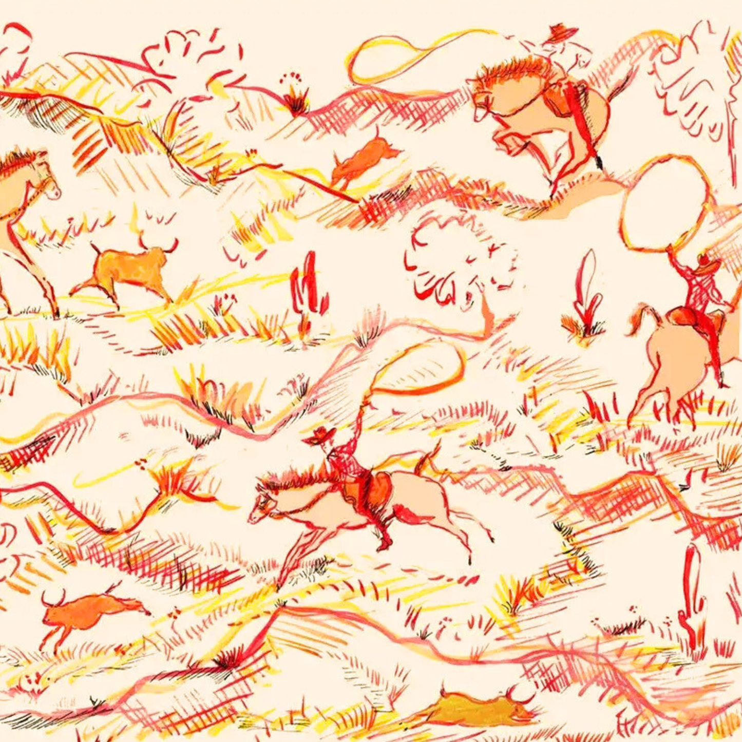 Wild West Western Cocktail Napkins